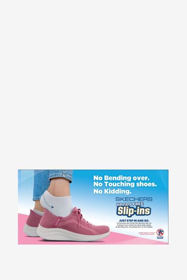 Skechers slip store on mens pink