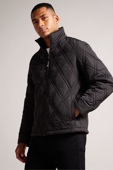 Ted Baker Manby Black Quilted Jacket