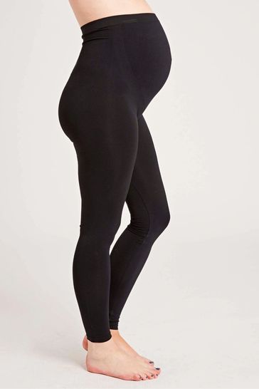 JoJo Maman Bébé Black Support Maternity Leggings