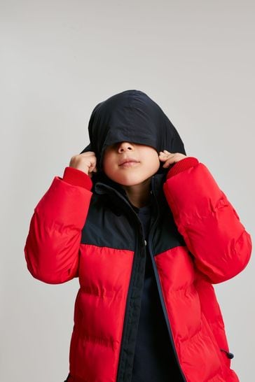 Joules red padded jacket on sale