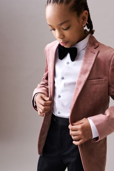 Pink Velvet Jacket (3-16yrs)