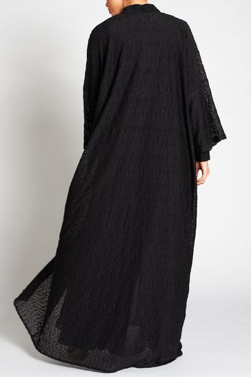 Maxi black kimono best sale