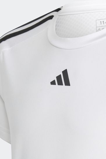 Buy adidas from Aeroready Slim-Fit Train Next White USA Essentials 3-Stripes Sportswear Training T-Shirt