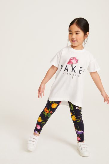 Baker by Ted Baker Floral Legging and T-Shirt Set