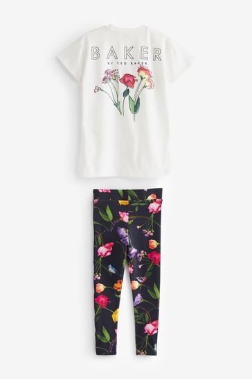 Buy Baker by Ted Baker Floral Legging and T Shirt Set from Next Netherlands