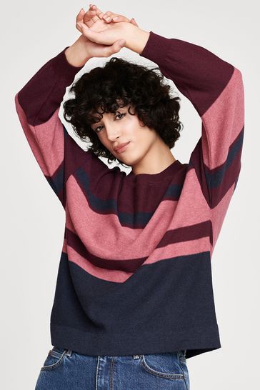 Thought Red Rae Organic Cotton Stripe Jumper