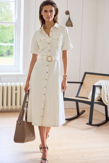 Midi utility clearance dress