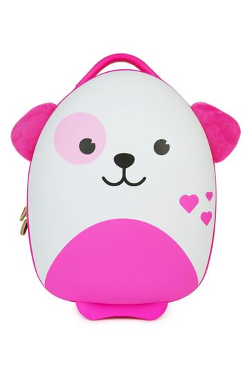 Buy boppi Tiny Trekker Pink Dog Carry On Lightweight Suitcase from