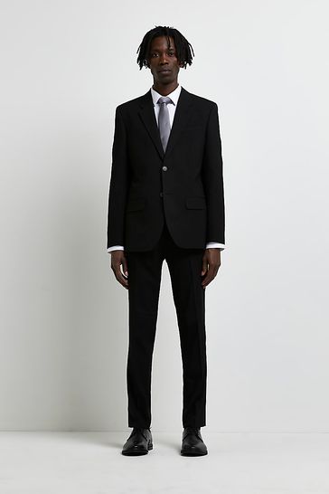 Black suit jacket discount