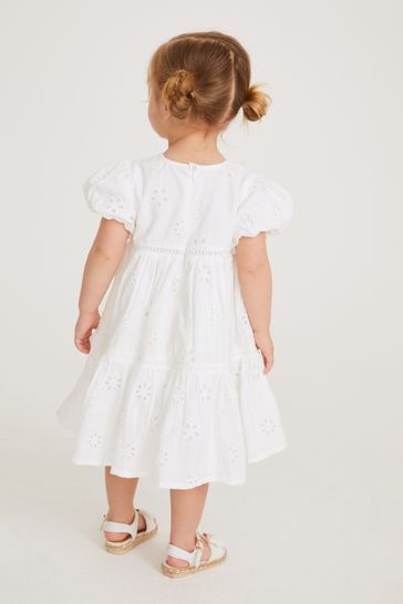 Buy Baker by Ted Baker Branded Broderie Dress from Next Luxembourg