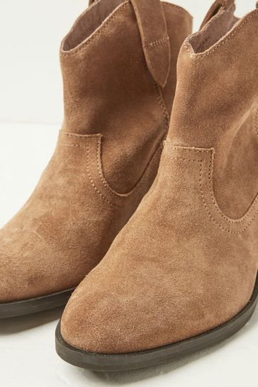 Buy FatFace Brown Suede Pixie Boots from Next Ireland