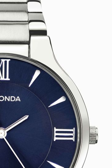 Buy Sekonda Mens Blue Stainless Steel Bracelet Watch from the Next