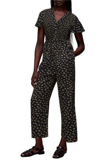 Whistles Abstract Gem Black Jumpsuit