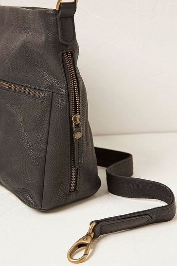 fat face leather crossbody bag