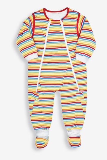JoJo Maman Bébé Light Rainbow Stripe 2.5 Tog 2.5 Tog Sleep Snuggler