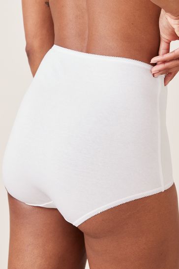 Buy Black/White/Nude Full Brief Cotton Rich Knickers 4 Pack from Next USA