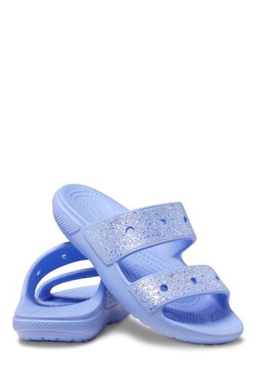Blue croc sandals hotsell