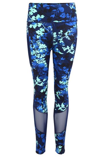 Blue printed leggings on sale