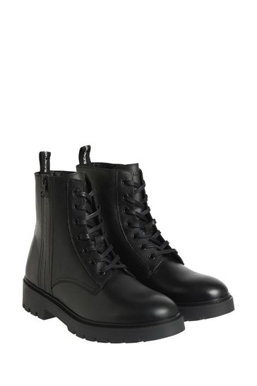 All black deals military boots