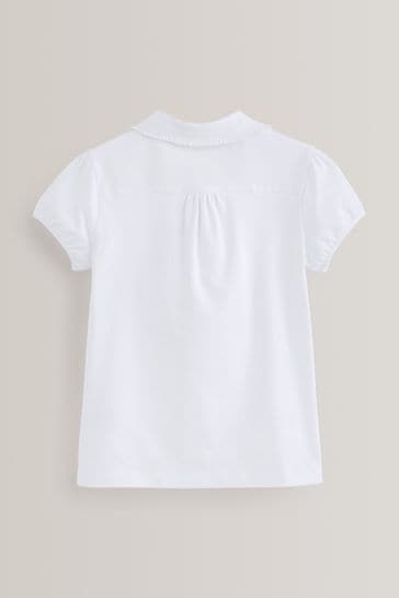 Débardeur En Coton Blanc NEXT - Taille 7-8 Ans - Occasion Bon état