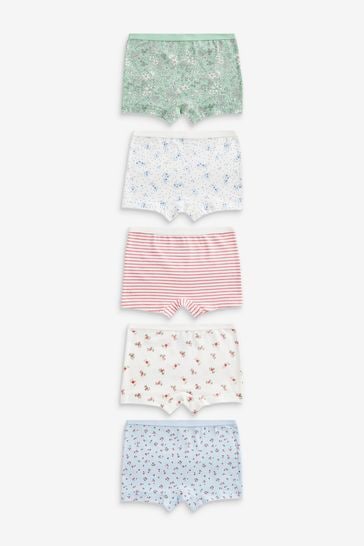 Blue Ditsy Floral Shorts 5 Pack (2-16yrs)