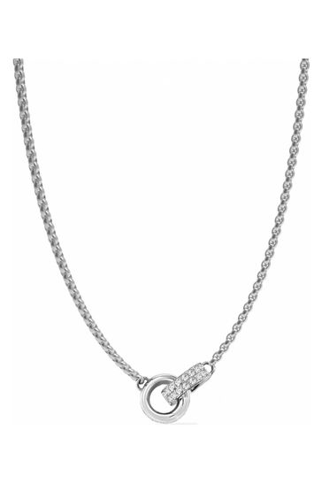 Guess top silver choker