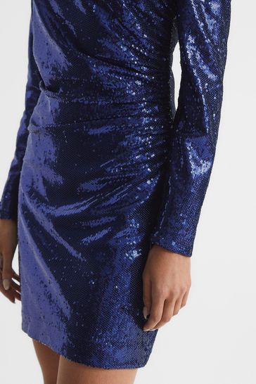 Buy Reiss Blue Tamara Sequined Mini Dress from Next Hungary