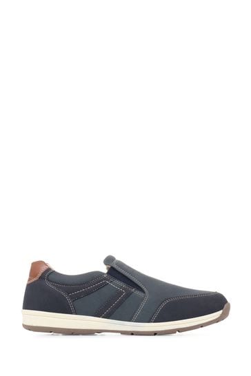 Pavers Blue Casual Slip-On Trainers