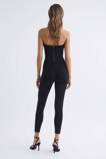 Topshop bandeau jumpsuit on sale