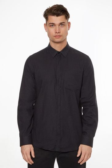 Calvin Klein Black Flannel Shirt