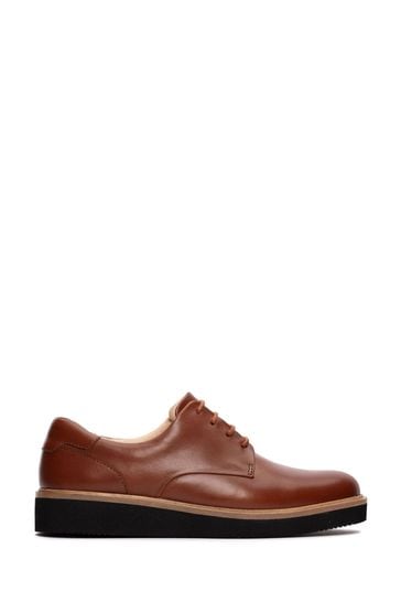 Clarks Brown Leather Baille Lace Shoes
