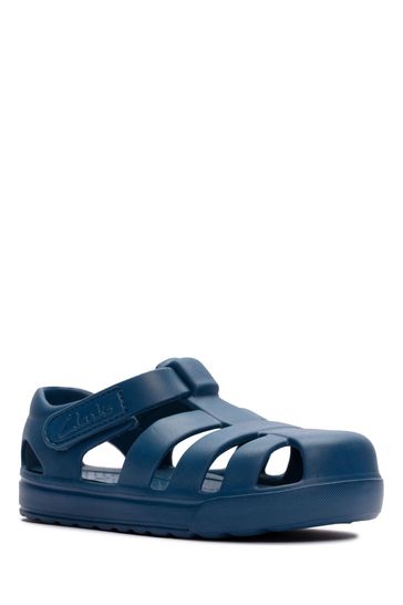 Amazon.com | Clarks Women's Elizabelle Sea Fisherman Sandal, Black Leather,  5 | Platforms & Wedges