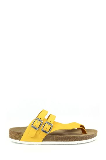 Lazy Dogz Rebel Yellow Suede Sandals