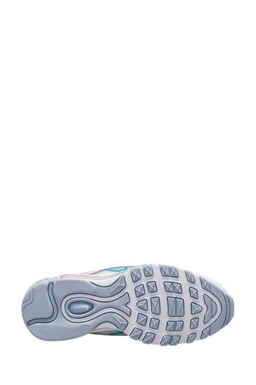 Buy Nike White Pink Air Max 97 SE Youth Trainers from Next Luxembourg