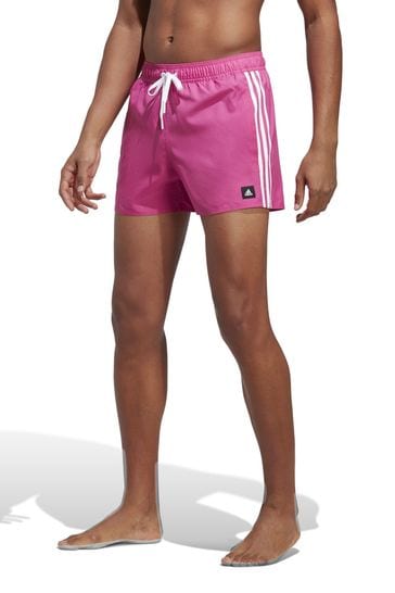 adidas 3-Stripes CLX Very-Short-Length Swim Shorts - Black