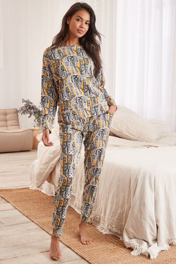 Buy Elephant Print Next Supersoft Cosy Pyjamas from Next Poland