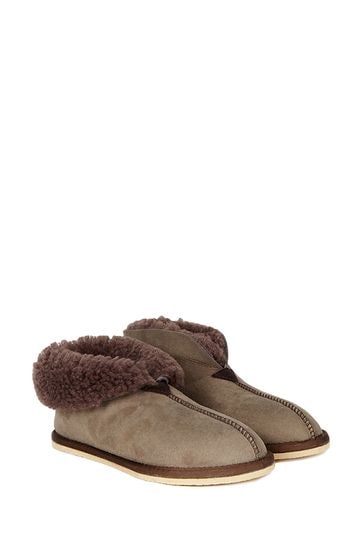 Celtic top sheepskin slippers