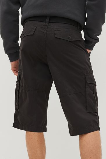 Mens cargo shorts longer on sale length