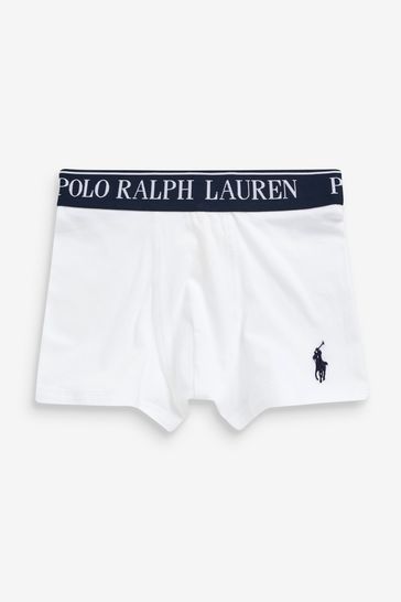 Buy Polo Ralph Lauren Boys White Waistband Boxers 3 Pack from Next Bahrain
