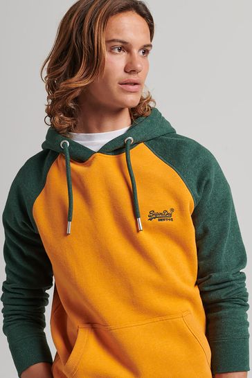 Superdry Gold Organic Cotton Vintage Logo Baseball Hoodie