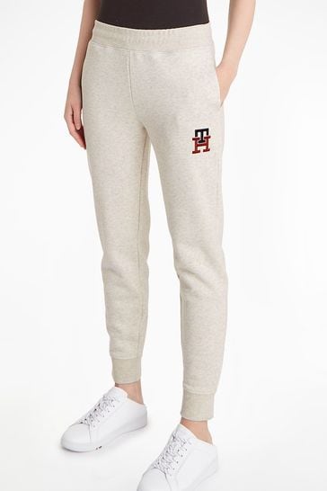 Tommy Hilfiger Tapered Monogram Cream Joggers