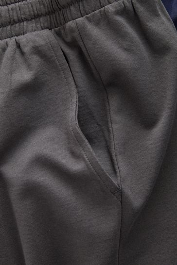 Buy Navy Blue Grey Black Lightweight Shorts 3 Pack from Next