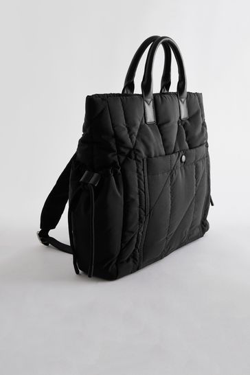 Black nylon clearance diaper bag