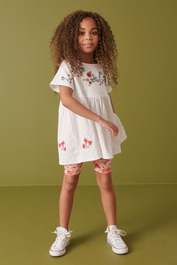 T shirt dress with cycling shorts online