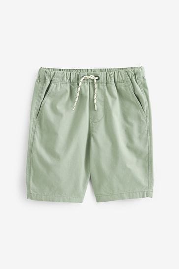 Sage Green Pull-On Shorts (3-16yrs)
