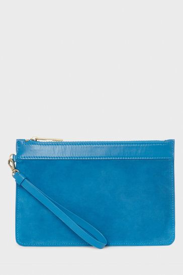 Hobbs Blue Lundy Wristlet Bag