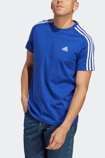 Buy adidas Blue Sportswear Essentials Single Jersey 3-Stripes T-Shirt from  Next USA