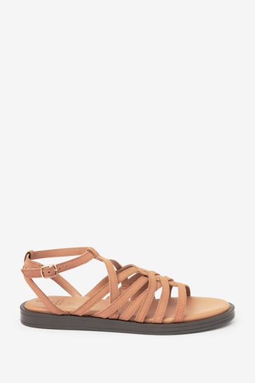 Woven gladiator sandals store