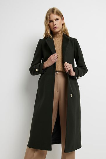 River island wrap store coat