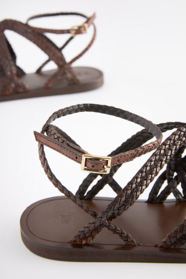 Tan 2025 wrap sandals